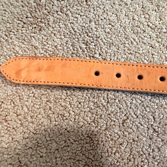 Vintage Dead-stock Brighton Vintage Leather Belt with Silver Shell Accents main image 12
